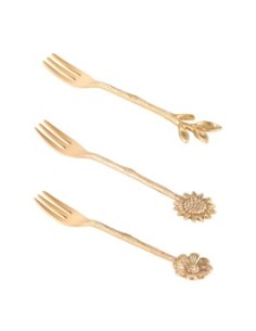 TENEDORES POSTRE VEGETAL 3UD