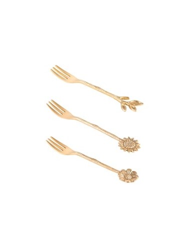 TENEDORES POSTRE VEGETAL 3UD