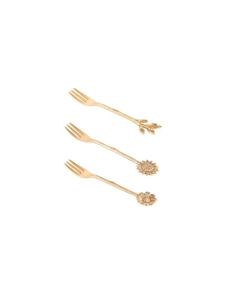 TENEDORES POSTRE VEGETAL 3UD