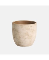 MACETA LOTUS 14X13CM CREMA
