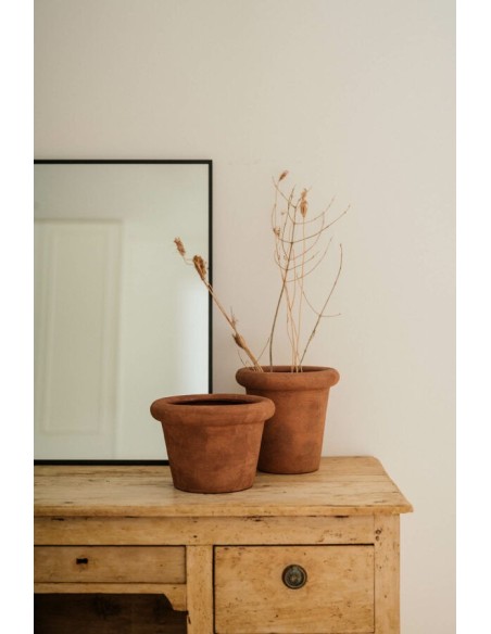 MACETA APRICOT 24X17CM CREMA