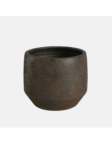 MACETA GREA 30X28CM MARRON