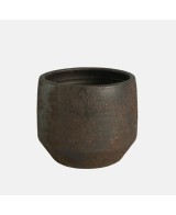 MACETA GREA 30X28CM MARRON