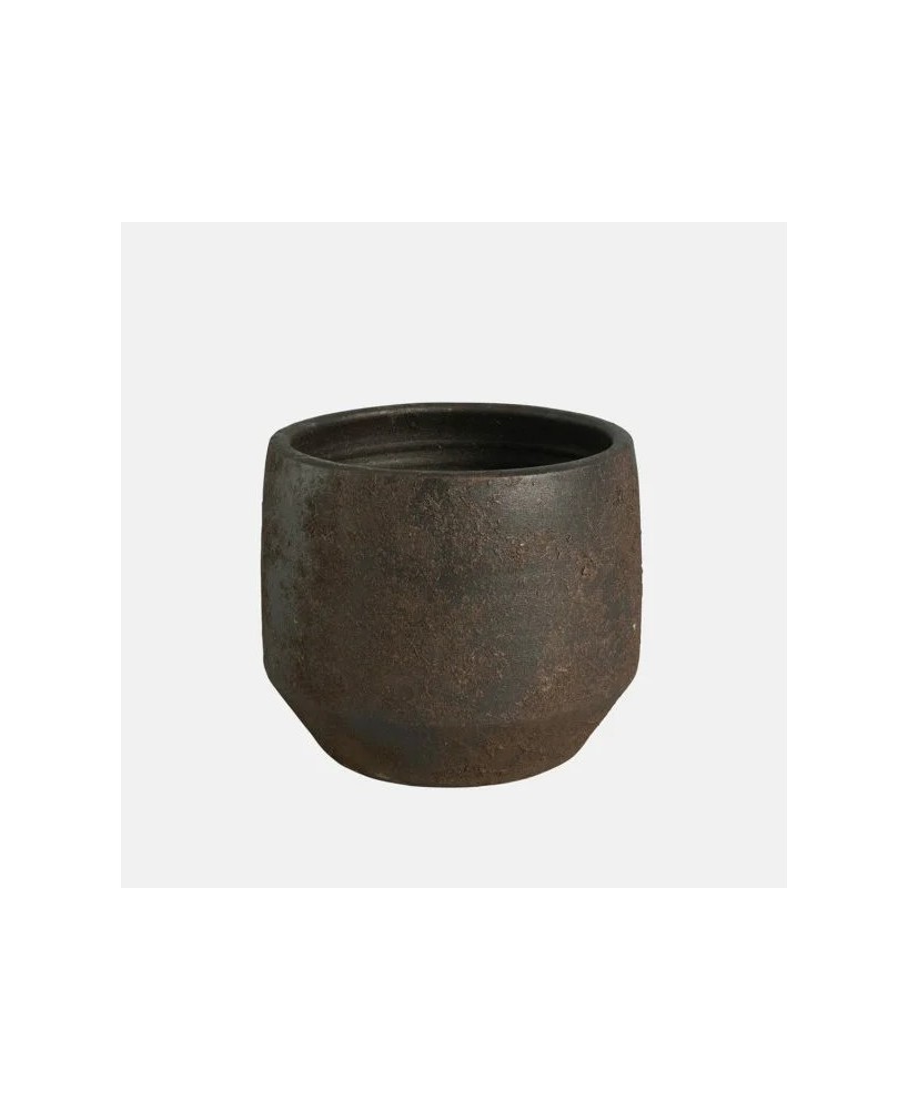 MACETA GREA 25X23CM MARRON