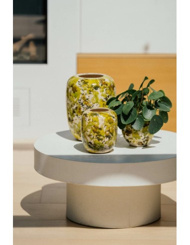 JARRON SPOMGE 17X17CM VERDE