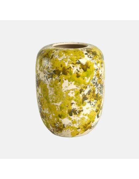 MACETA JARRON SPONGE 14X14CM VERDE