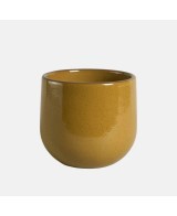MACETA GUINEA 18X15CM OCRE
