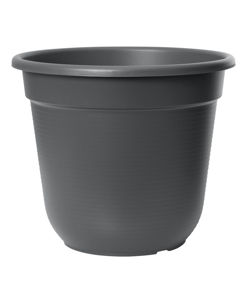 Maceta Original 24 cm Antracita - Elegante y Duradera para Plantas en Interiores y Exteriores

