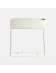 JARDINERA BOLZANO 59X25X15/66CM CREMA 2