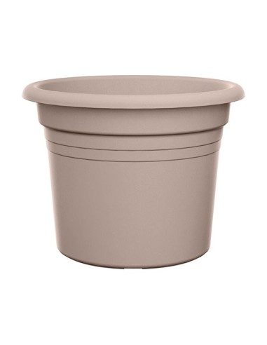 Macetero Cilindro 25cm Taupe Diseño Moderno y Funcional