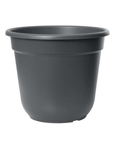 Maceta Original 21 cm Antracita - Elegante y Duradera para Plantas Pequeñas y Medianas en Interiores y Exteriores