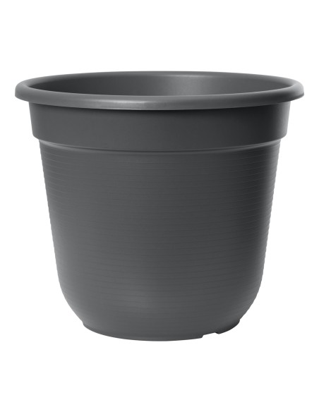 Maceta Original 21 cm Antracita - Elegante y Duradera para Plantas Pequeñas y Medianas en Interiores y Exteriores