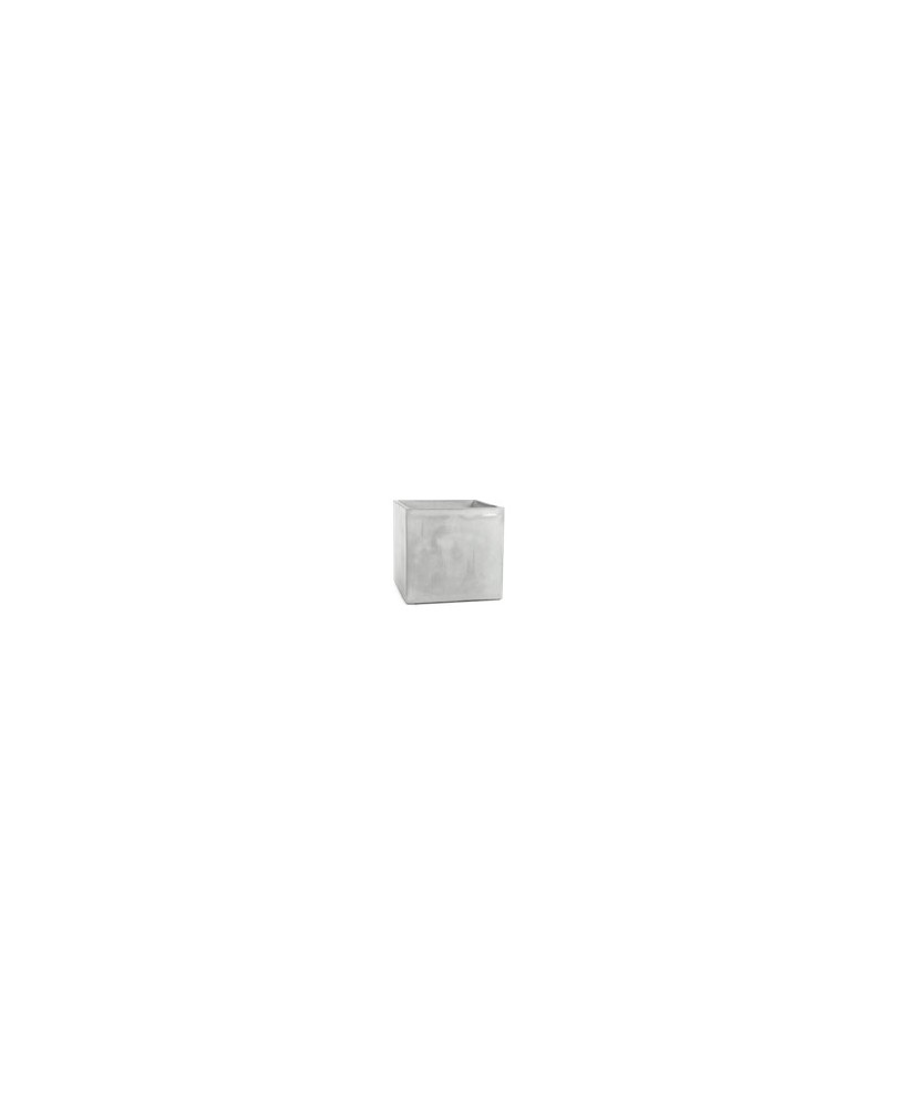 MACETA CAJA 32CM CEMENTO NATURAL