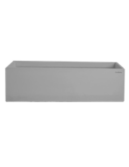 JARDINERA CAJA BAJA 80CM CEMENTO NATURAL