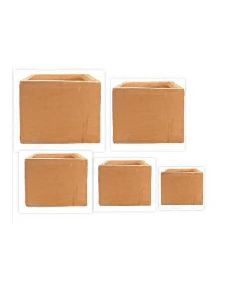 CUADRADO Nº3 TERRACOTA 40X40X40H