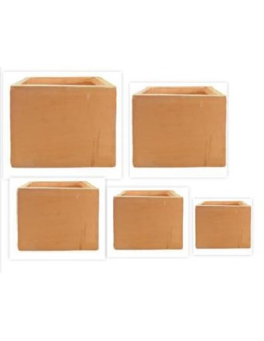 CUADRADO Nº1 TERRACOTA 20X20X20H