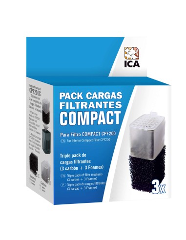 PACK 3X2 CARGAS FILTRO COMPACT 200