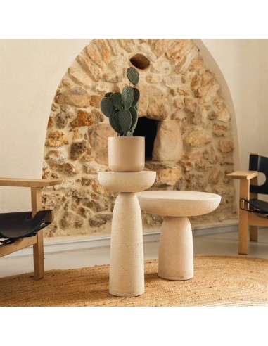 Maceta Sita 18,5x18 cm Arena Diseño Moderno y Elegante para Interiores y Exteriores