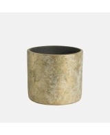 MACETA ALBI 18X16CM VERDE/ORO