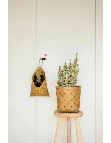 BASKET PALMA 26X26CM NATURAL