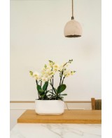 JARDINERA BARI 25X12X12CM BLANCA