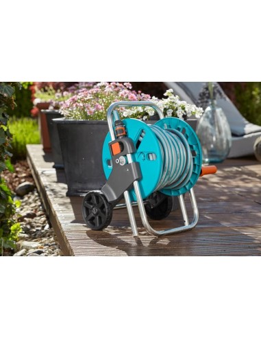 Carro CleverRoll S GARDENA  Organizador compacto para mangueras de jardín

