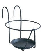 SOPORTE MACETA +PLATILLO GANCH GRI/AMAR