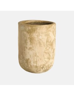 MACETA CAMPANA ALTA BANJUL 48X60CM CREMA