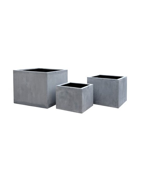 JARDINERA SYDNEY CUBO W82H70 GRIS