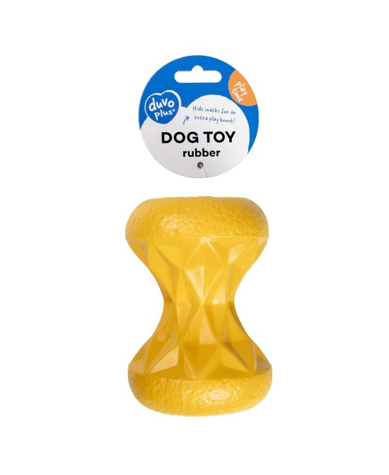 DUVO JUGUETE PERRO GRIPLAY RELOJ DE ARENA AMARILLO 12X8.6X8.6CM
