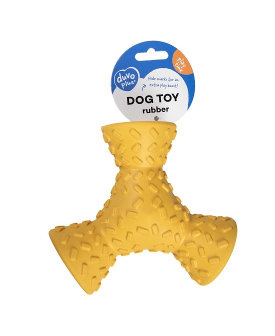 DUVO JUGUETE PERRO GRIPLAY TRIPOD AMARILLO 16X14X6,5CM