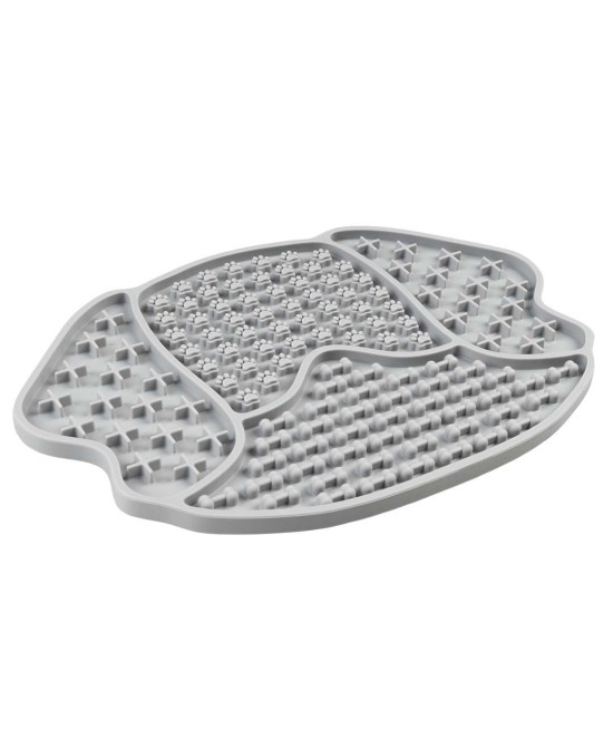DUVO ALFOMBRA GOMA LAMER FORMA PERRO GRIS 21,5X15X1CM