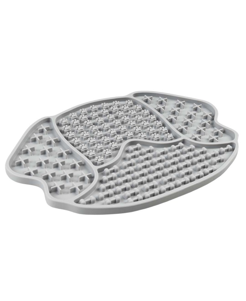 DUVO ALFOMBRA GOMA LAMER FORMA PERRO GRIS 21,5X15X1CM