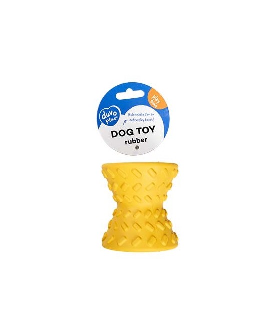 DUVO JUGUETE PERRO GRIPLAY DIABOLO AMARILLO 8,5X7,6X7,6CM