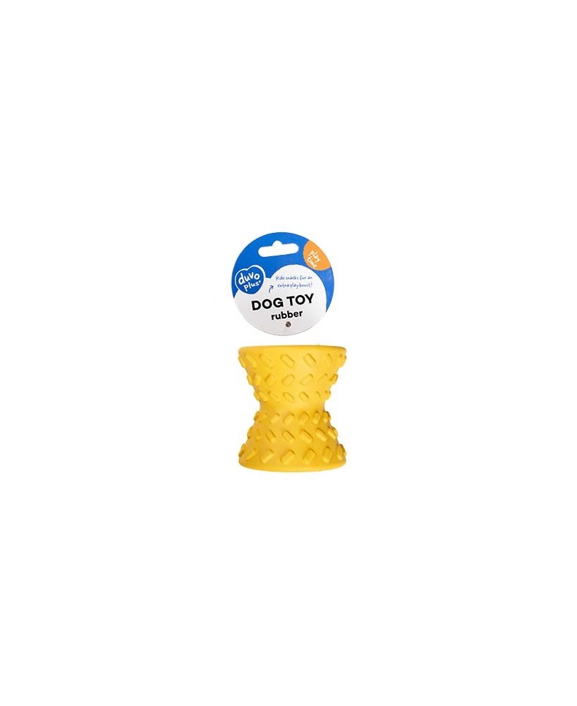 DUVO JUGUETE PERRO GRIPLAY DIABOLO AMARILLO 8,5X7,6X7,6CM