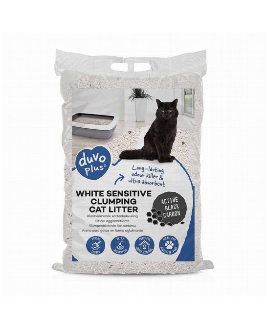 DUVO BENTONITA WHITE SENSITIVE BLACK CARBON 12KG