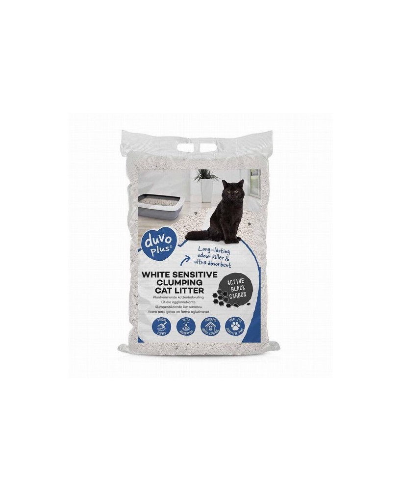 DUVO BENTONITA WHITE SENSITIVE BLACK CARBON 12KG