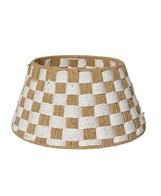 BASE ARBOL NAVIDAD BLANCO/BEIGE D.57cm x H.28cm
