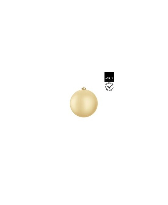 BOLAS NAVIDAD IROMPIBLES DORADO MATE D15CM