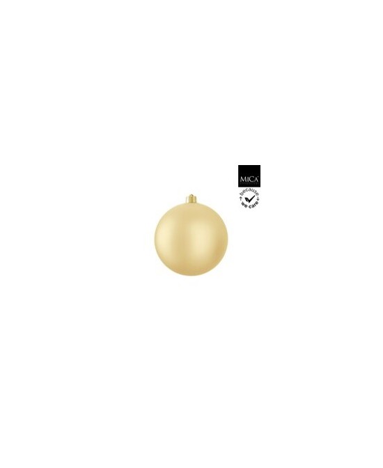 BOLA NAVIDAD ORO  MATE  D20CM IRROMPIBLE