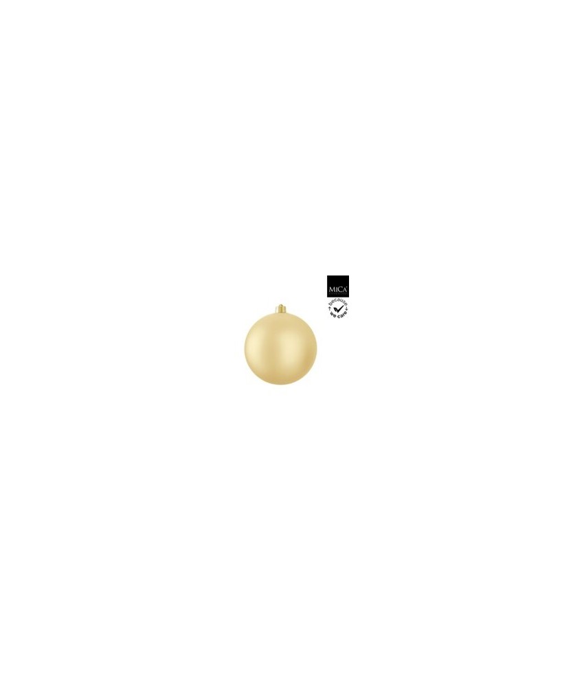 BOLA NAVIDAD ORO  MATE  D20CM IRROMPIBLE