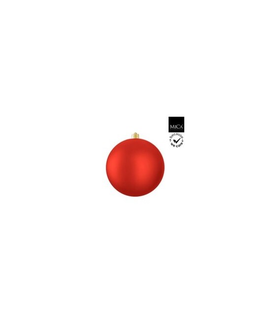 BOLA NAVIDAD ROJO MATE  D25CM IRROMPIBLE