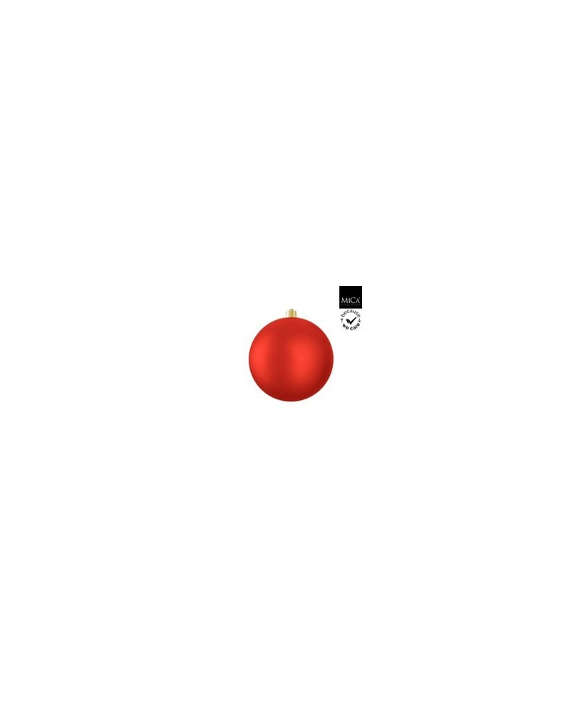 BOLA NAVIDAD ROJO MATE  D25CM IRROMPIBLE