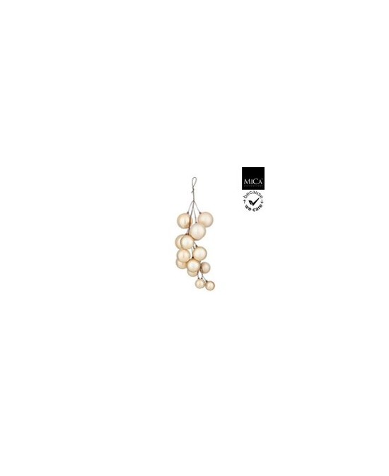 RAMILLETE BOLAS IRROMPIBLES CREMA L16XW16XH46CM