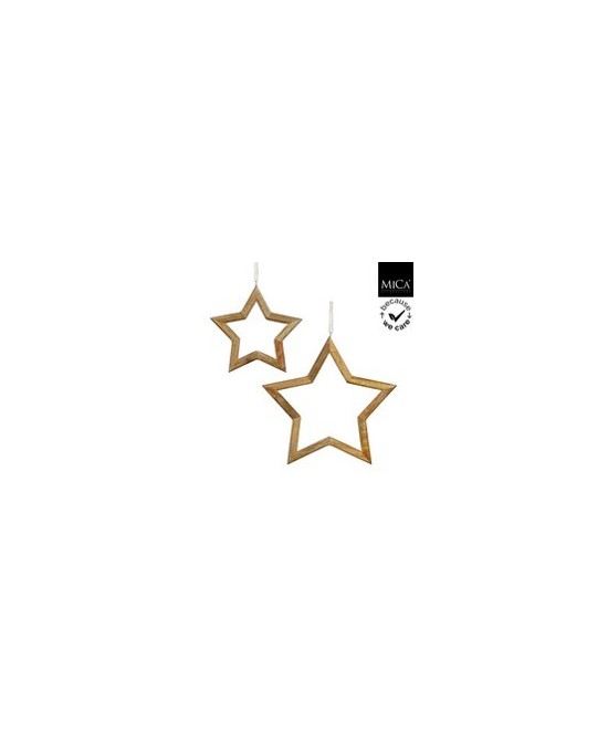ESTRELLA COLGANTE L30XW30XH2CM