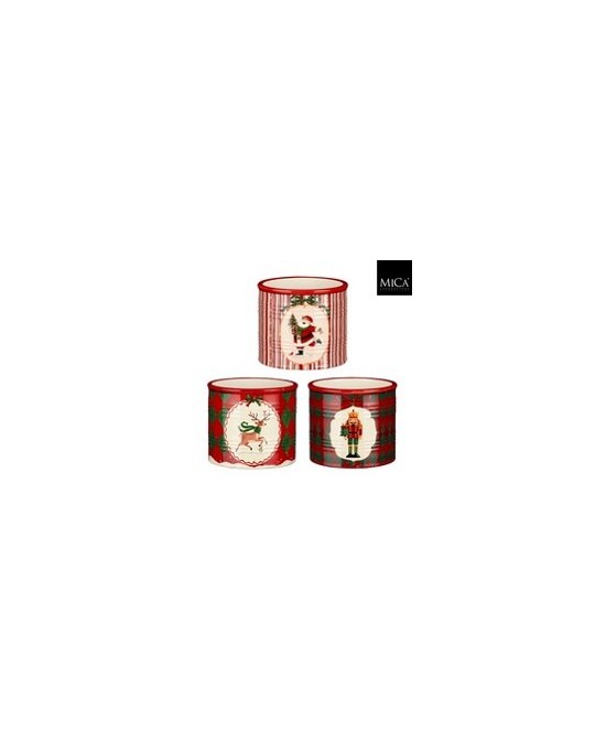 VASO NAVIDAD H9.5XD10CM