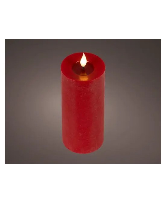 VELA LED ROJA /CALIDO D.7.5cm x H.6cm