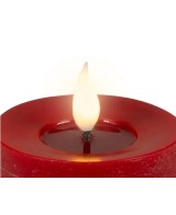 VELA LED ROJA /CALIDO D.7.5cm x H.6cm