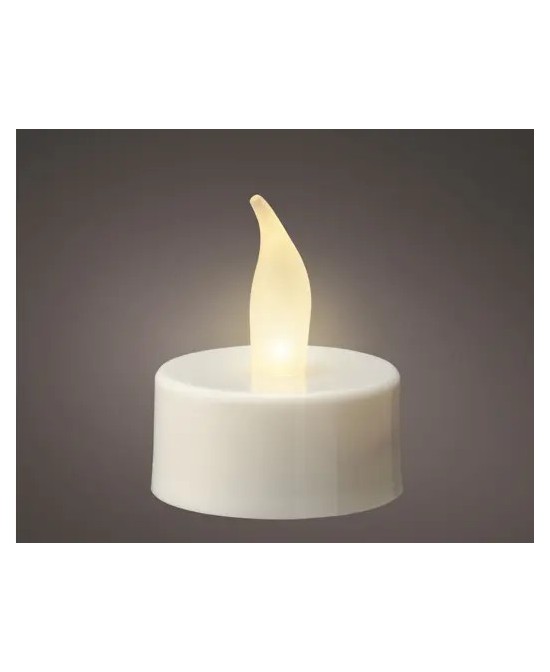 VELA LED BLANCA D.3.8cm x H.4.6cm