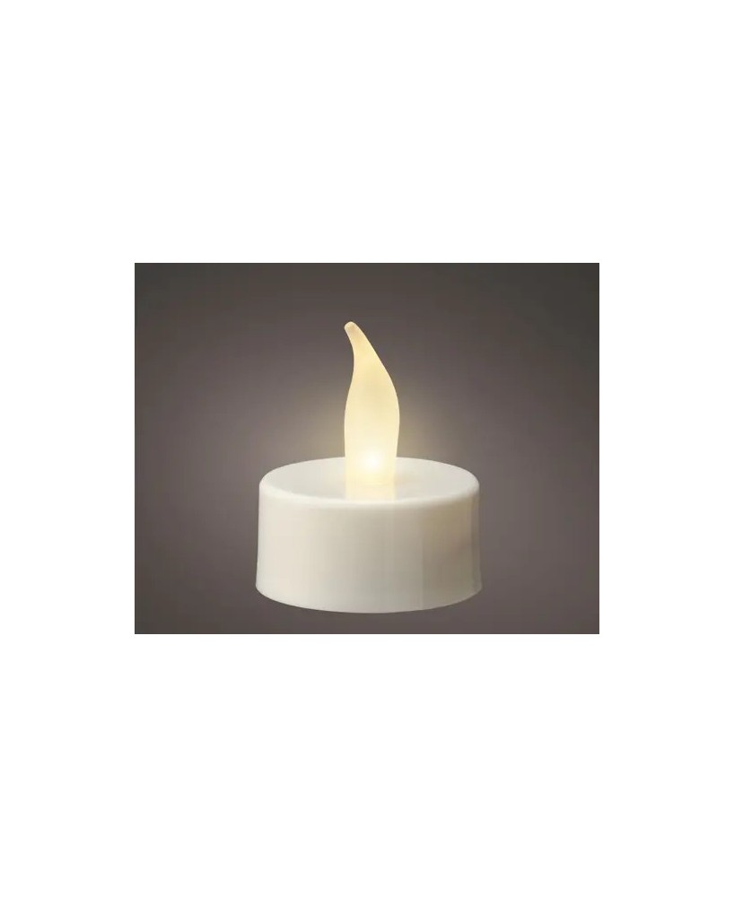 VELA LED BLANCA D.3.8cm x H.4.6cm